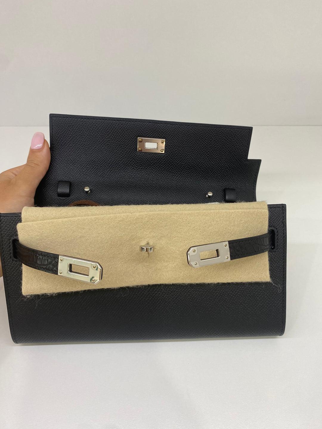 Hermes Kelly To Go Black Touch Alligator 5