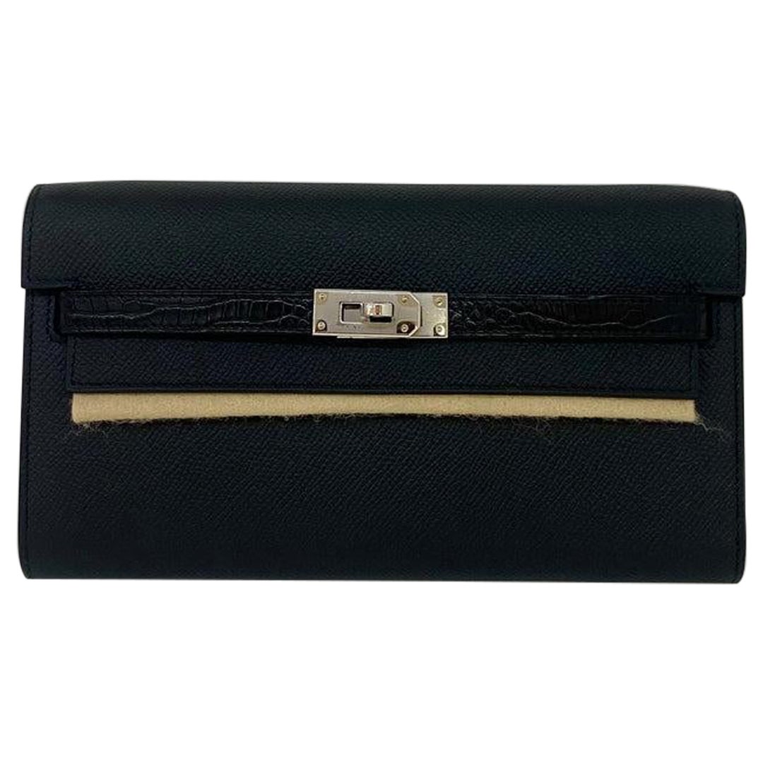 Hermes Kelly To Go Black Touch Alligator