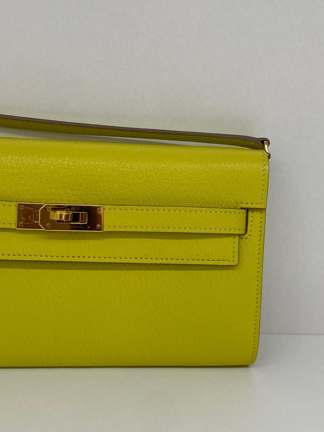 Hermes Kelly To Go Lime RGHW In Excellent Condition In Double Bay, AU