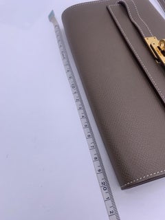 HERMES Kelly To Go Shoulder Bag Epsom Leather Etoupe Stamp Z Gold Metal 2021