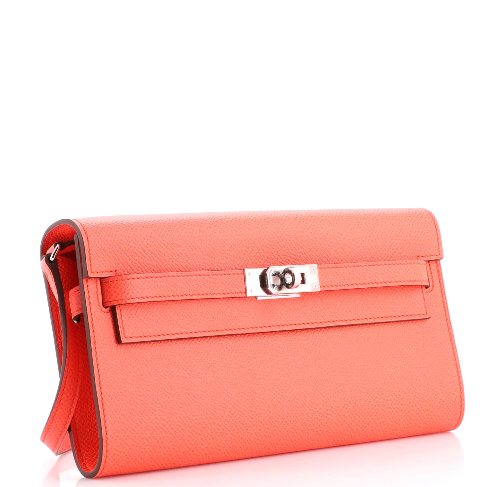 Hermes Kelly To Go Wallet Epsom In Good Condition In NY, NY