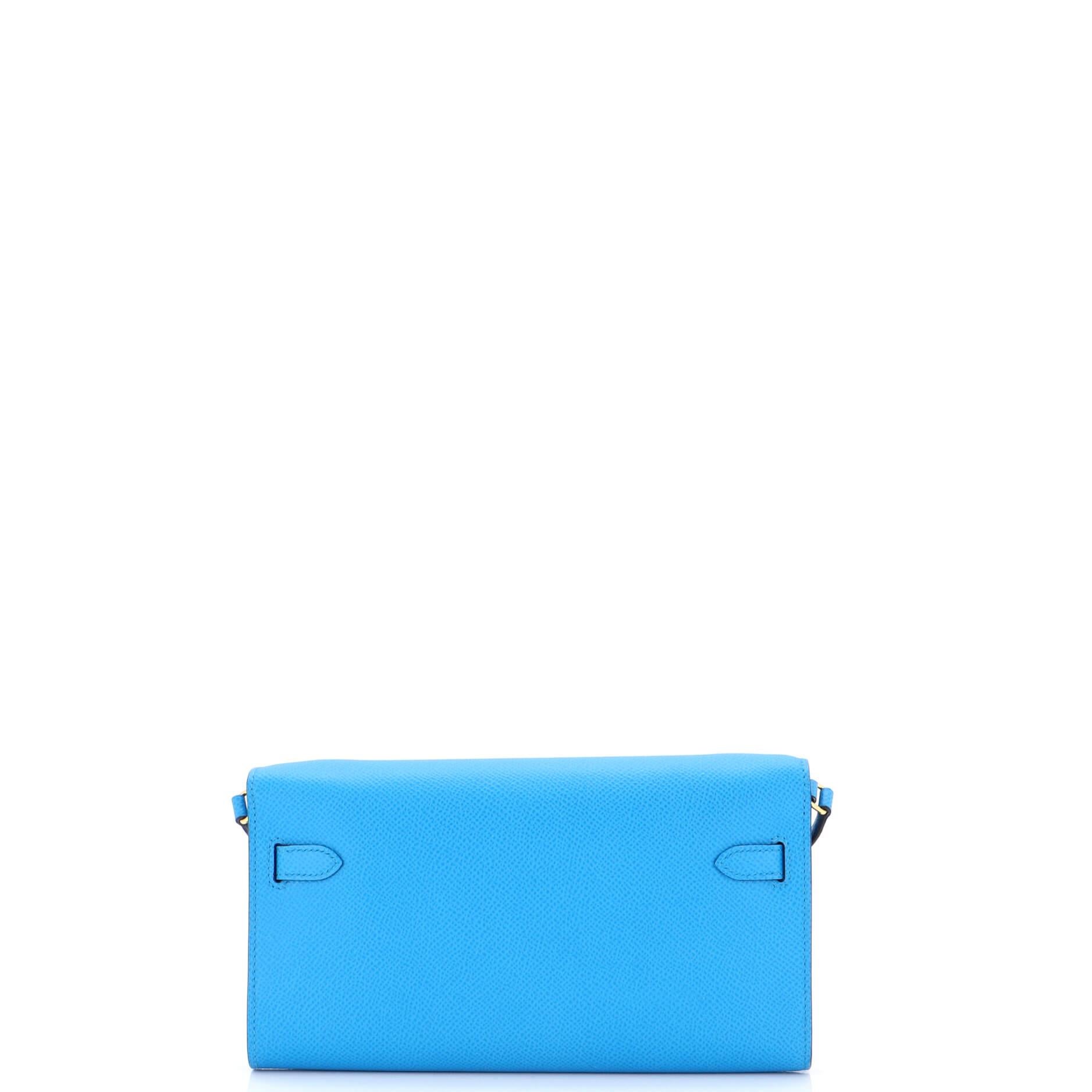 Hermes Kelly To Go Wallet Verso Epsom In Good Condition In NY, NY