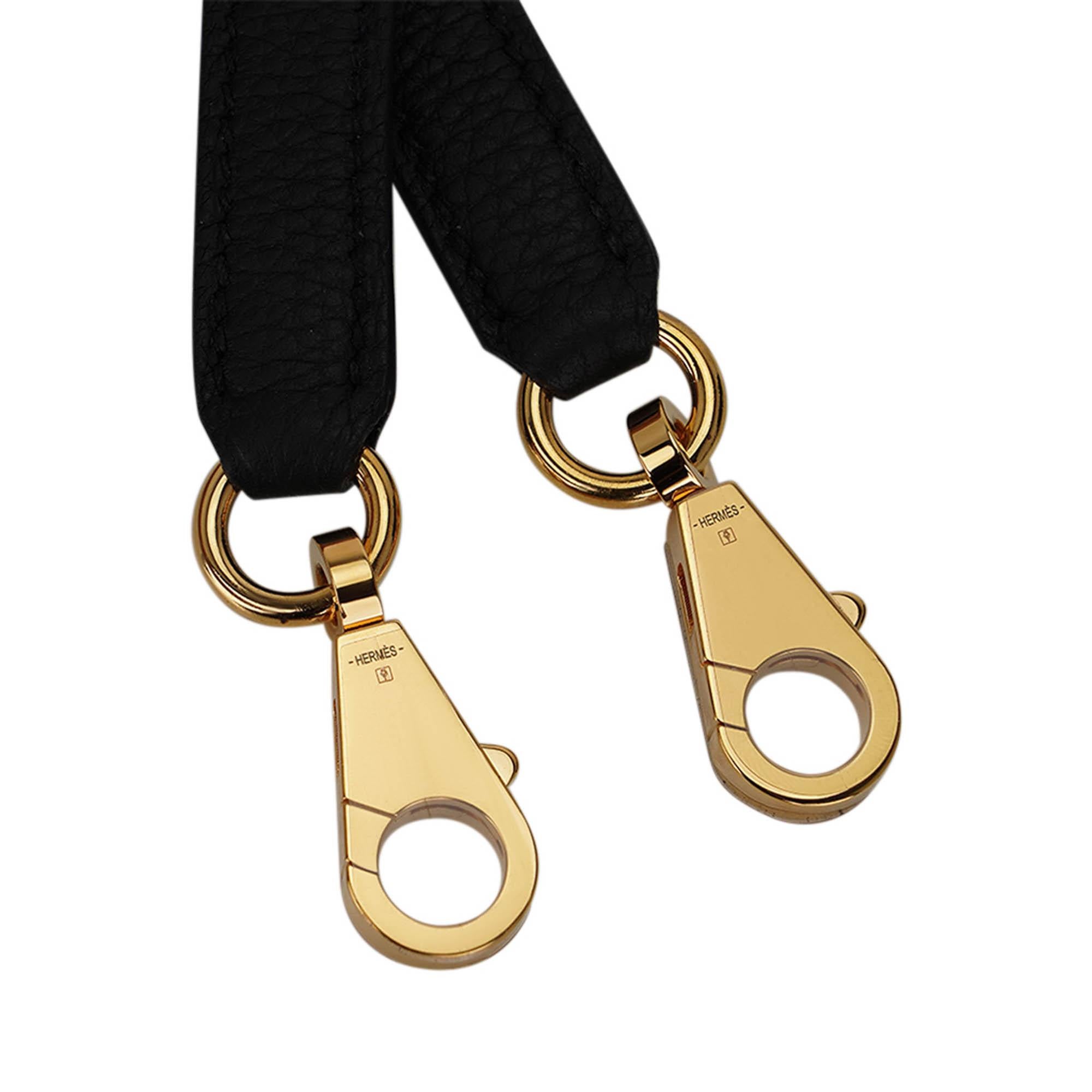 Hermes Kelly Touch 25 Retourne Tasche Schwarz Eidechse Togo Leder Gold Hardware im Angebot 8