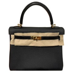 Hermès Kelly Touch 25  Togo  Noir Limited Edition