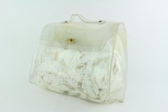 Hermès Kelly Translucent Souvenir Limited Edition 22hz1019 White Vinyl Tote