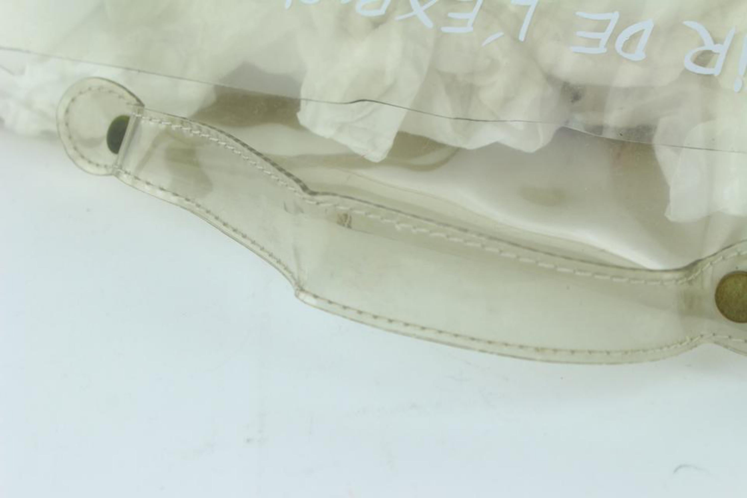 Hermès Kelly Translucent Souvenir Limited Edition 23hz1019 White Vinyl Tote For Sale 8
