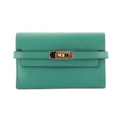 Hermes Kelly Trifold Wallet Chevre Mysore Small