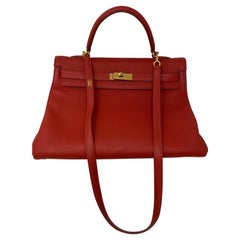 Hermes Kelly Vermilion Red 35 Bag
