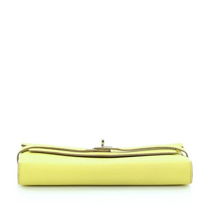 Women's or Men's Hermes Kelly Wallet Chevre Mysore Long