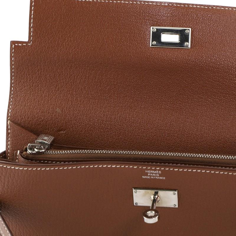 Hermes  Kelly Wallet Chevre Mysore Long 3