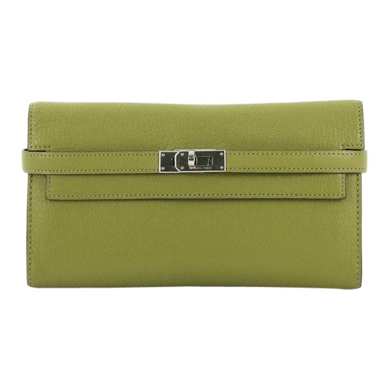 Hermes Kelly Wallet Chevre Mysore Long