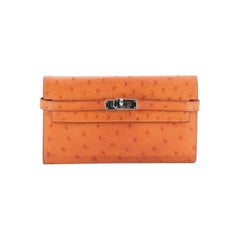 Hermes Kelly Wallet Ostrich Long 