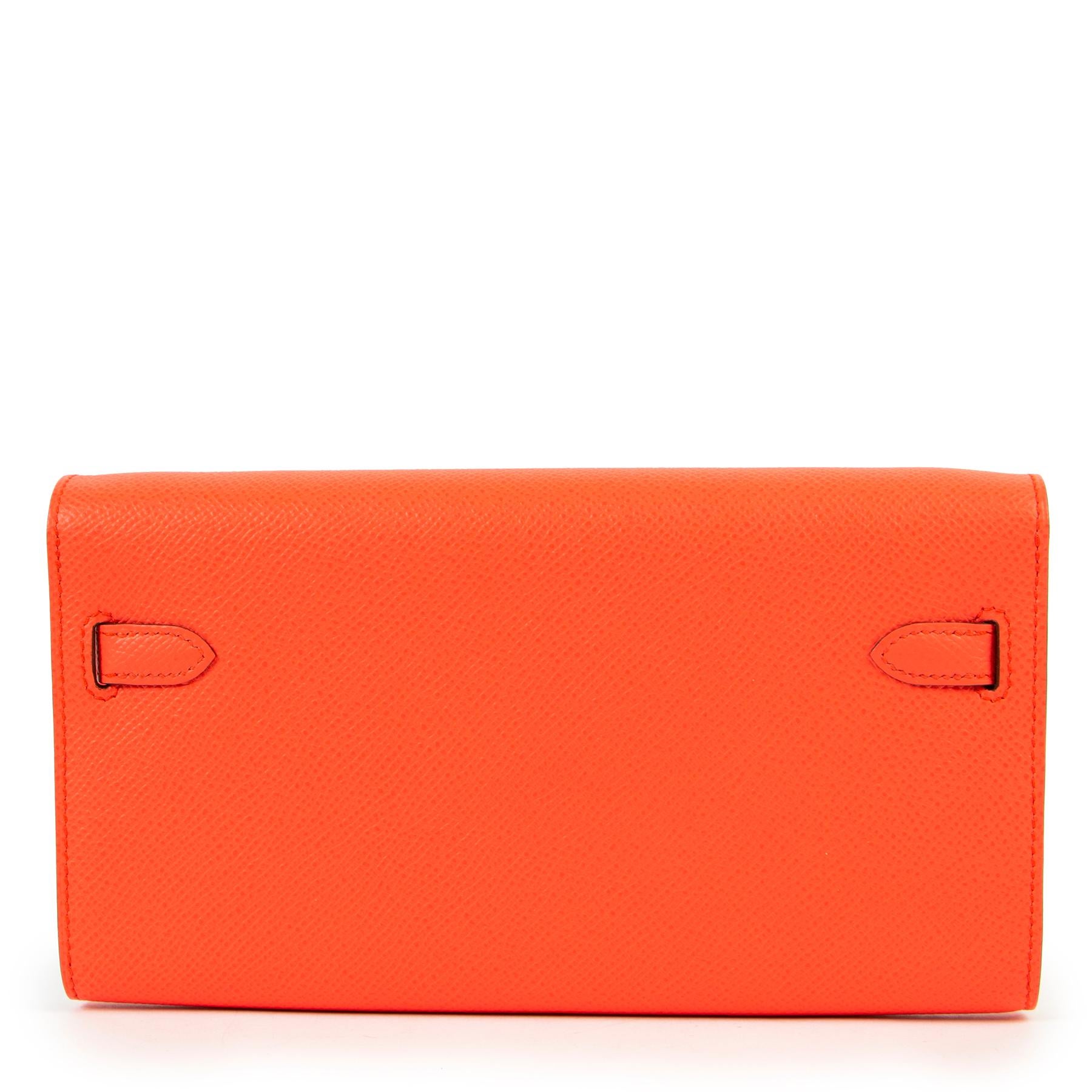 Women's or Men's Hermès Kelly Wallet To Go Epsom Rose Texas PHW