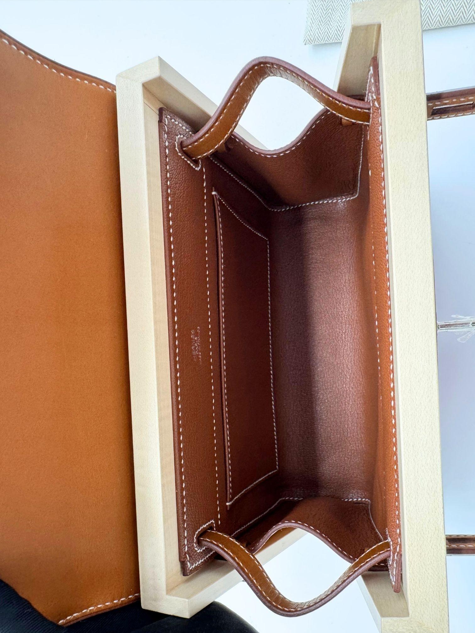 Hermes Kelly Wood Perspective 22 Cavaliere Multicolor NEW im Angebot 6