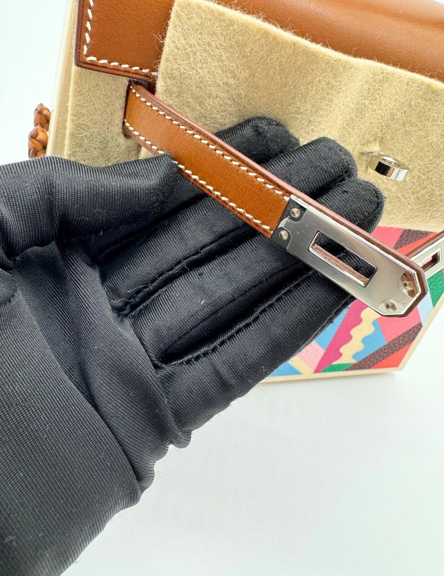 Hermes Kelly Wood Perspective 22 Cavaliere Multicolor NEW im Angebot 16