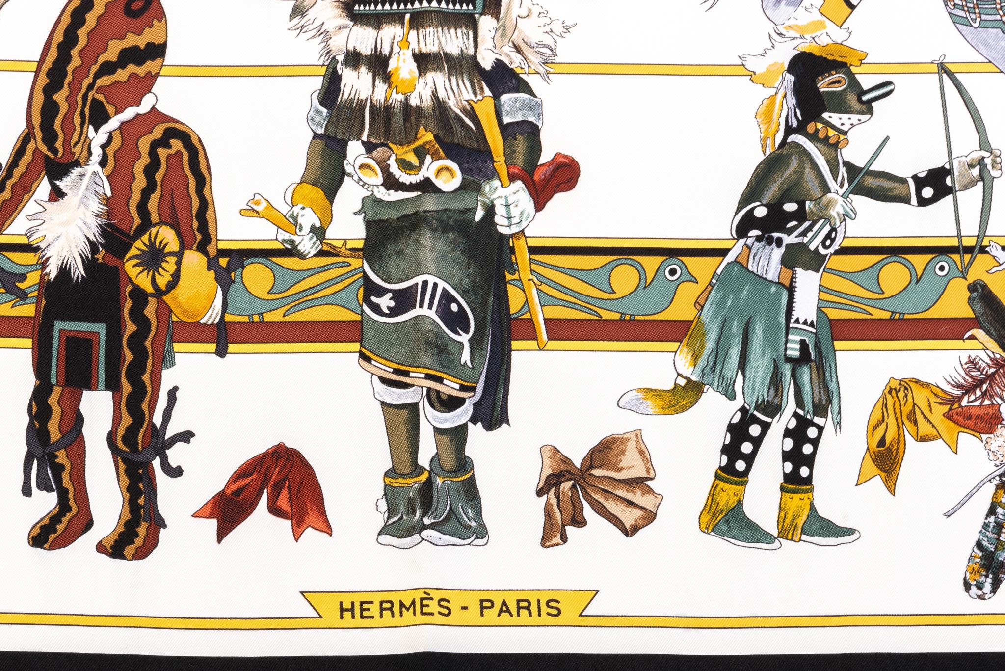 Écharpe Kermit Oliver Kachinas d'Hermès Pour femmes en vente