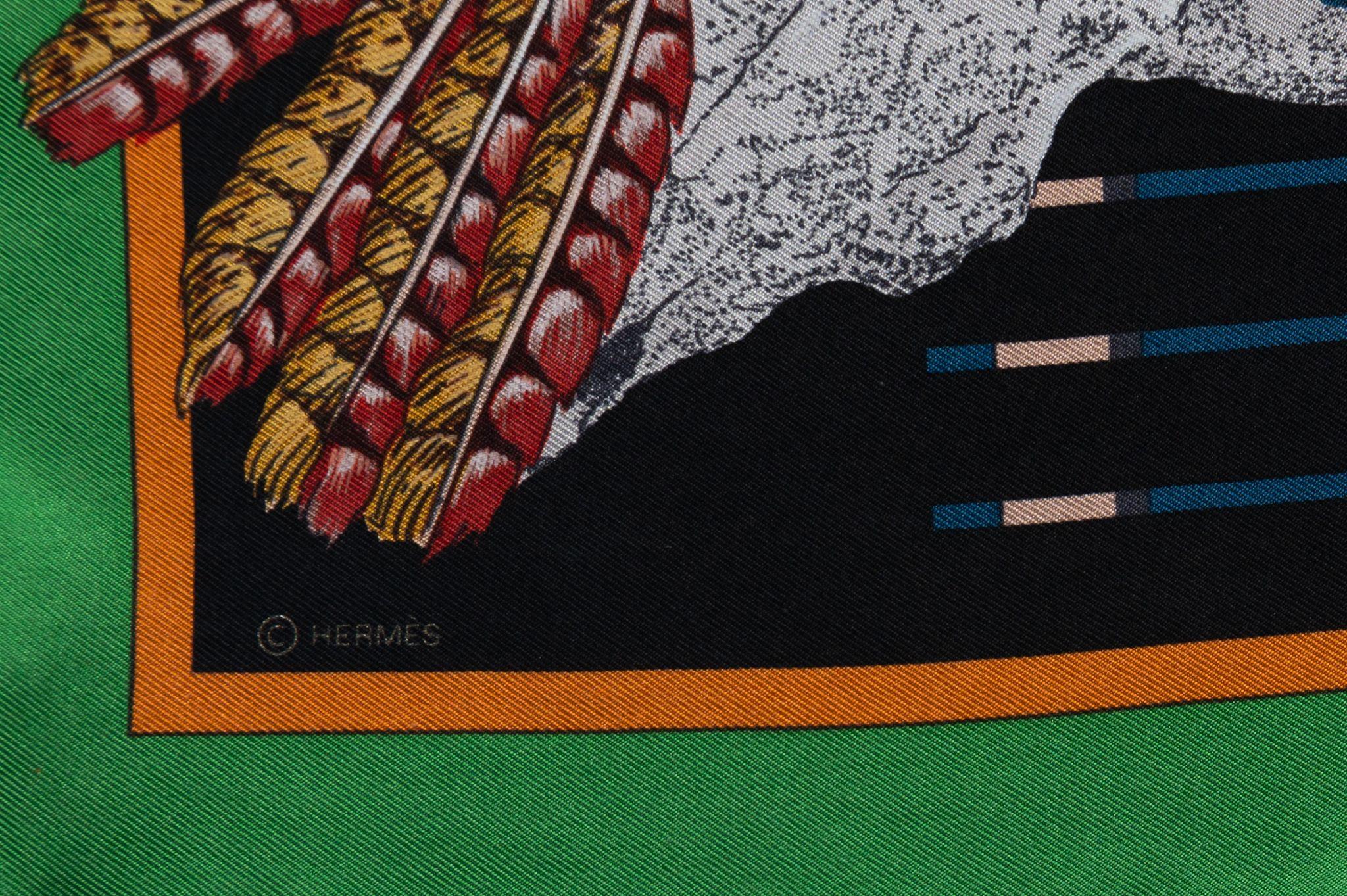 Women's or Men's Hermes Kermit Oliver Pawnee Scarf