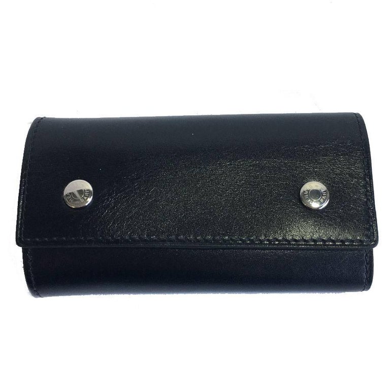 HERMES Key Holder in Black Box Leather For Sale at 1stDibs hermes key