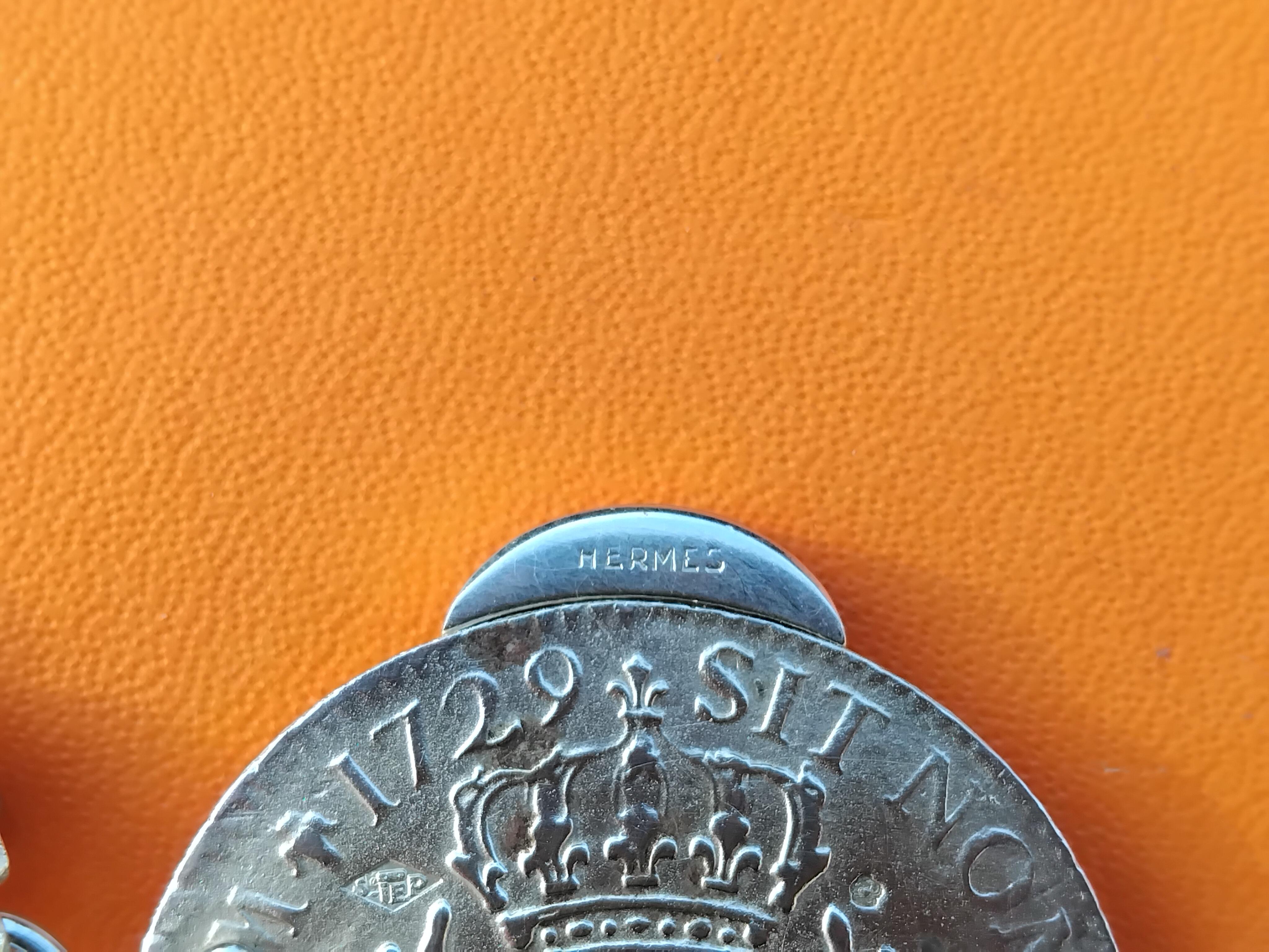 Portachiavi Hermès Louis XV Argento Taglia sigari a ghigliottina in vendita 2