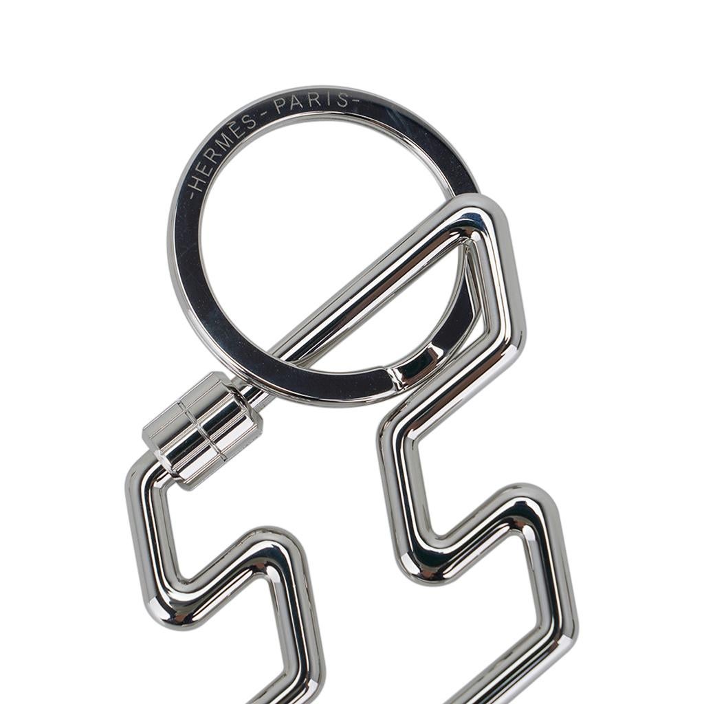 Hermes Key Ring H Too Speed Stainless Steel 1