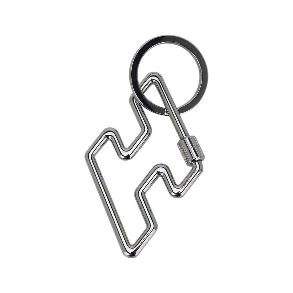 Hermes Key Ring H Too Speed Stainless Steel 1