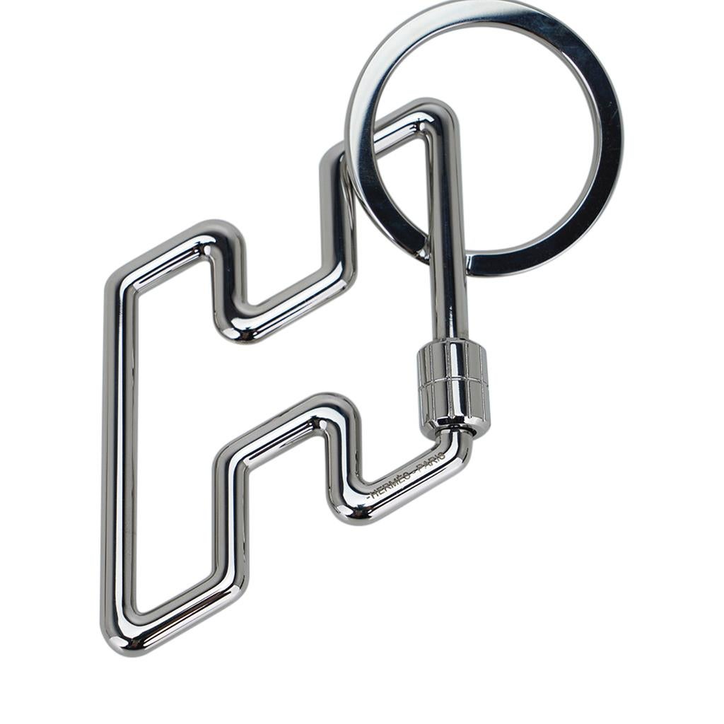 Hermes Key Ring H Too Speed Stainless Steel 4
