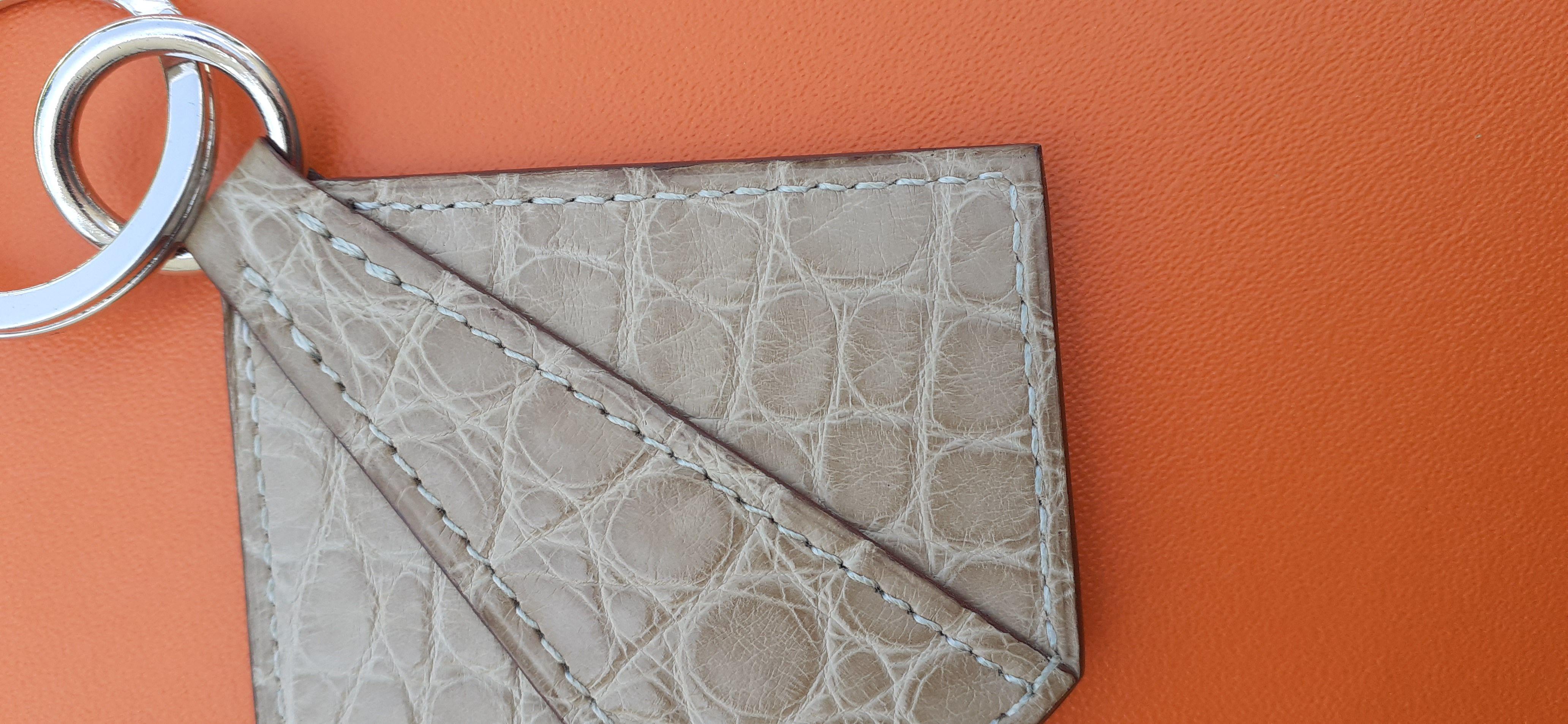 Women's or Men's Hermès Keychain Key Holder Alligator For Sale