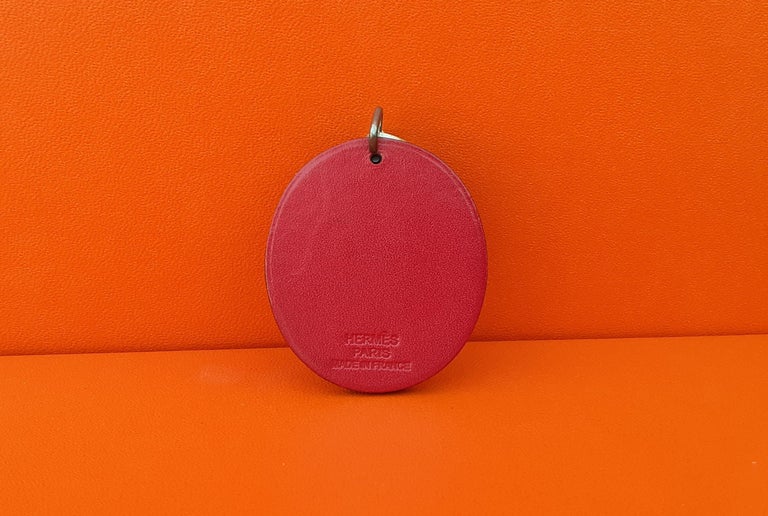 Hermès Keychain Key Holder Ladybug Charm Leather and Silver for Kelly