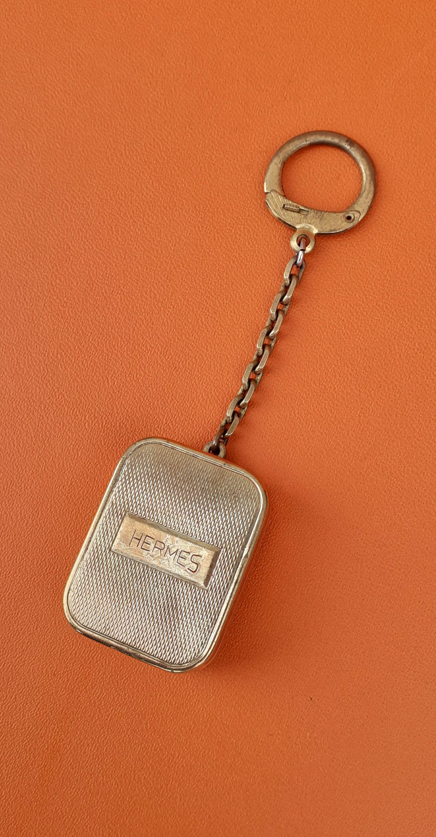 Hermès Keychain Key Ring Key Holder Reuge Sainte Croix Music Box 3