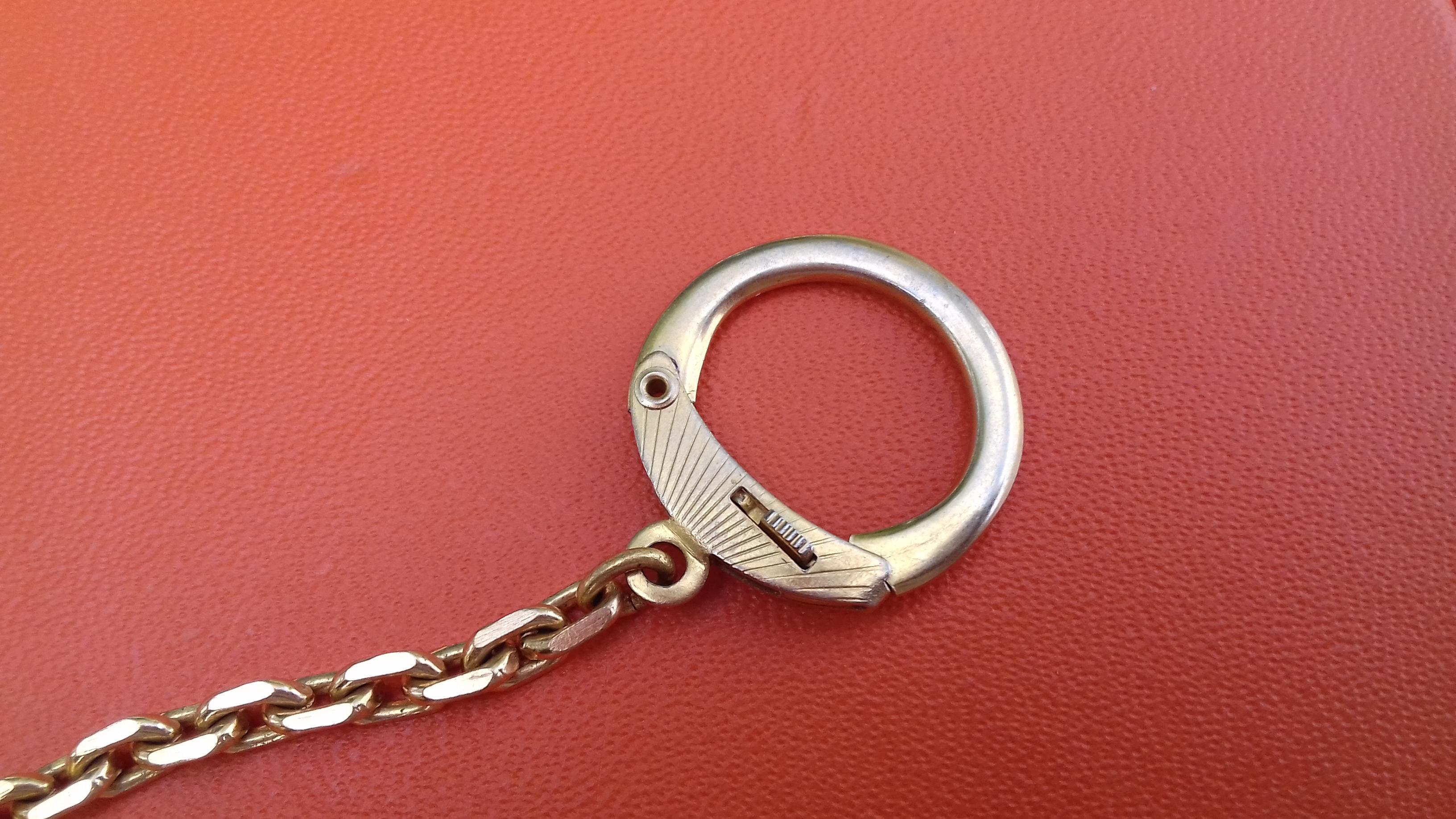 Hermès Keychain Key Ring Key Holder Reuge Sainte Croix Music Box 4