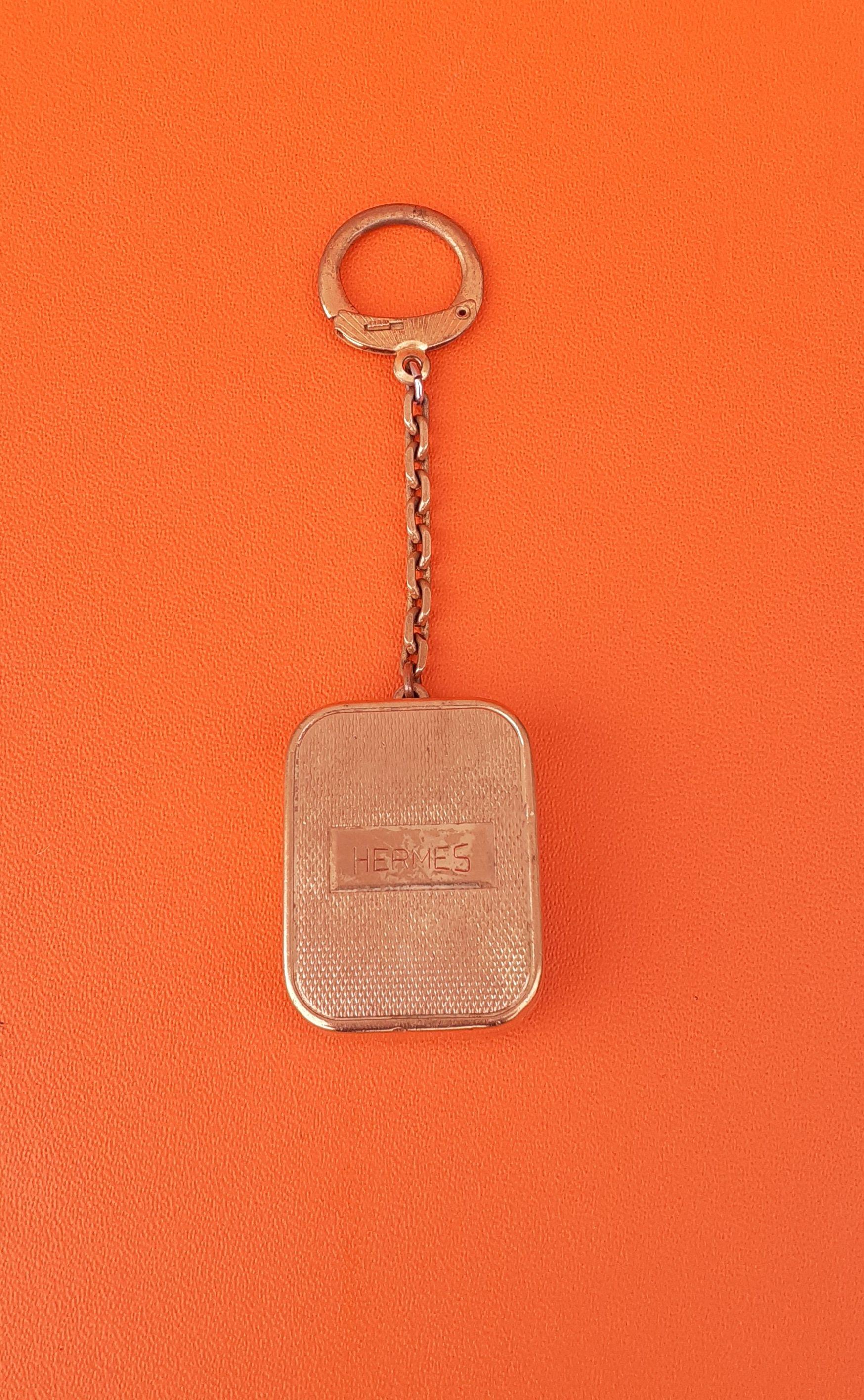 Hermès Keychain Key Ring Key Holder Reuge Sainte Croix Music Box 5
