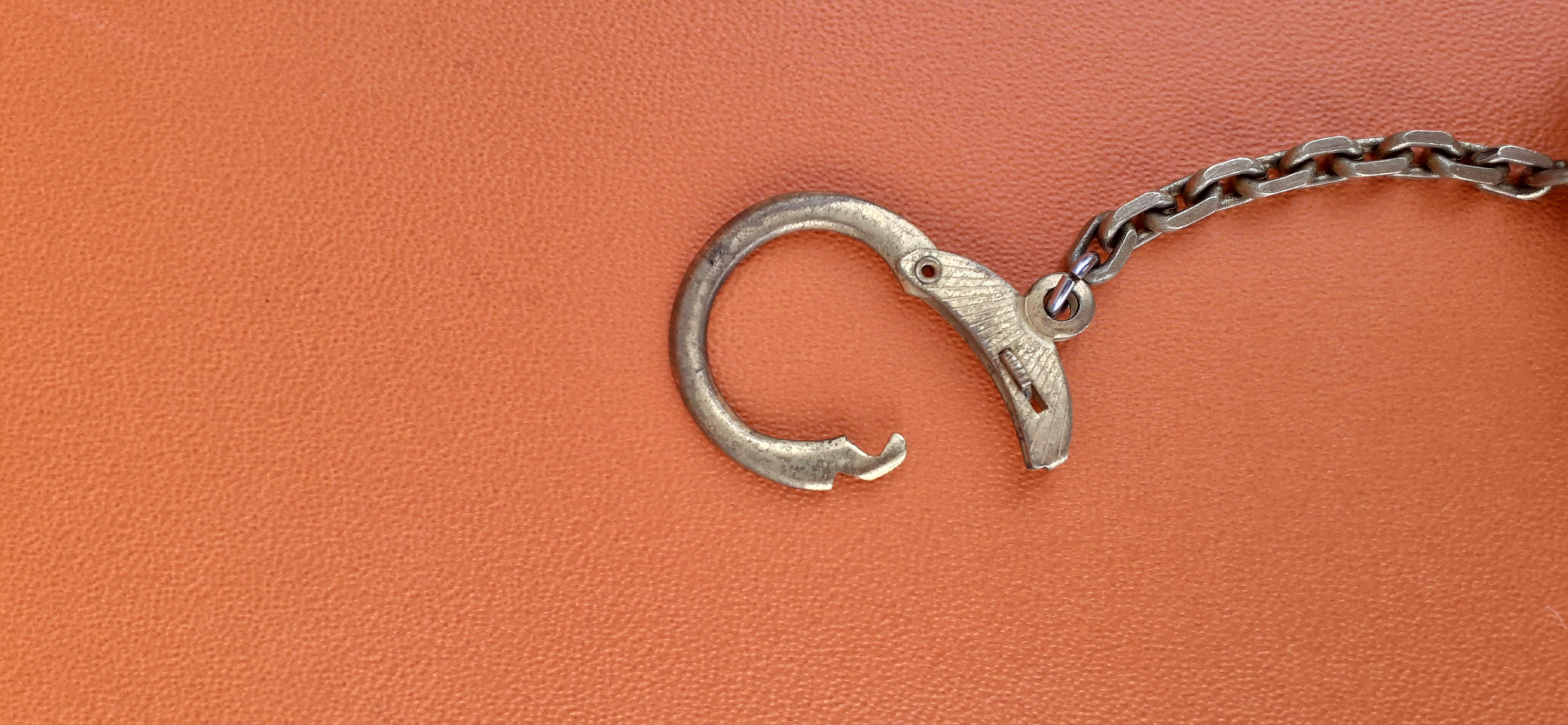 Hermès Keychain Key Ring Key Holder Reuge Sainte Croix Music Box 6