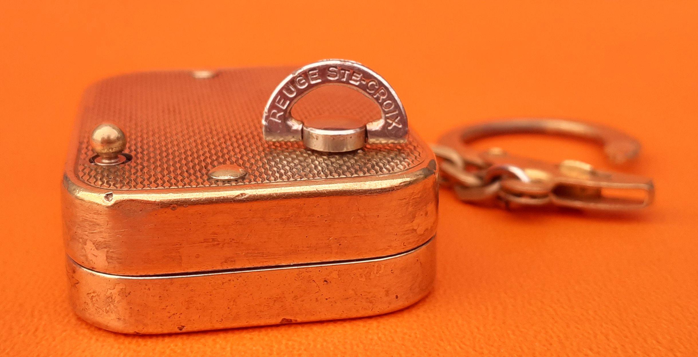 Hermès Keychain Key Ring Key Holder Reuge Sainte Croix Music Box 7