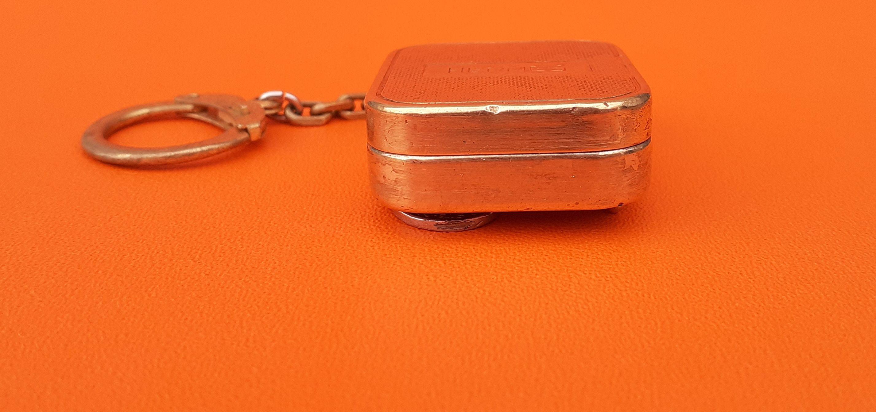 Women's or Men's Hermès Keychain Key Ring Key Holder Reuge Sainte Croix Music Box