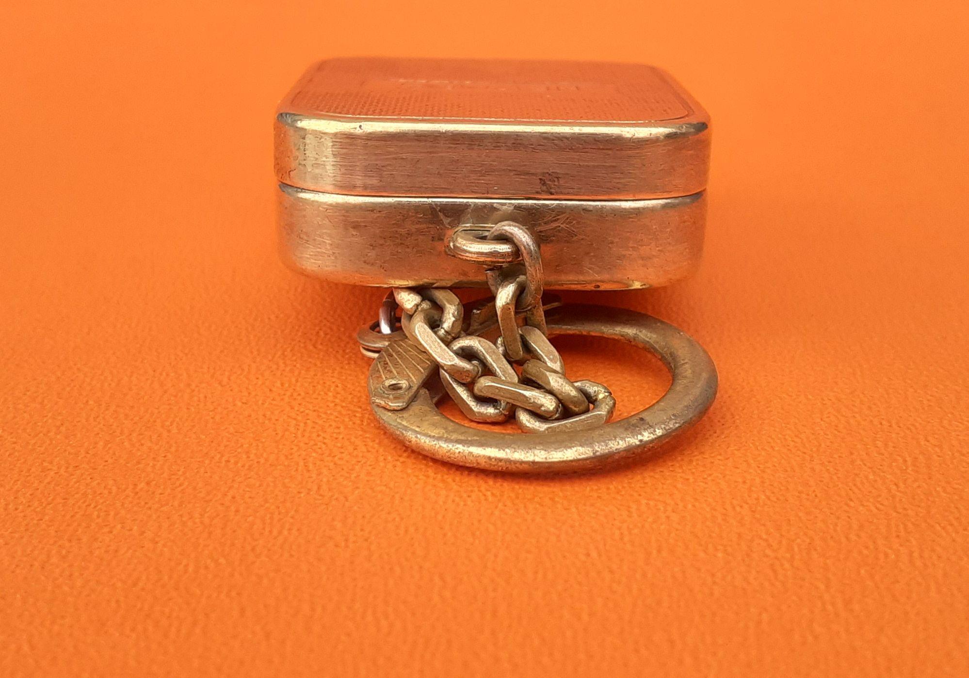 Hermès Keychain Key Ring Key Holder Reuge Sainte Croix Music Box 1