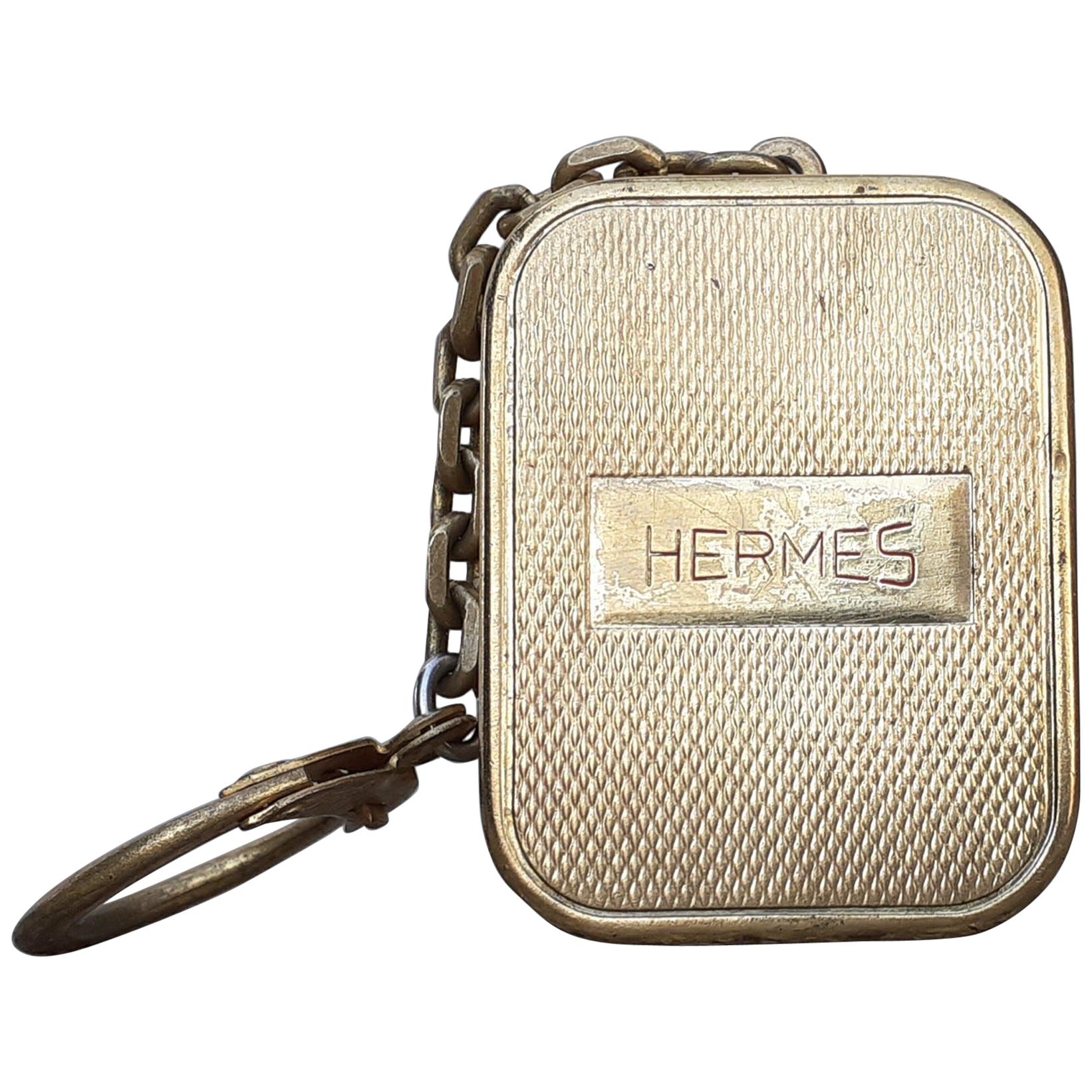 Hermès Keychain Key Ring Key Holder Reuge Sainte Croix Music Box