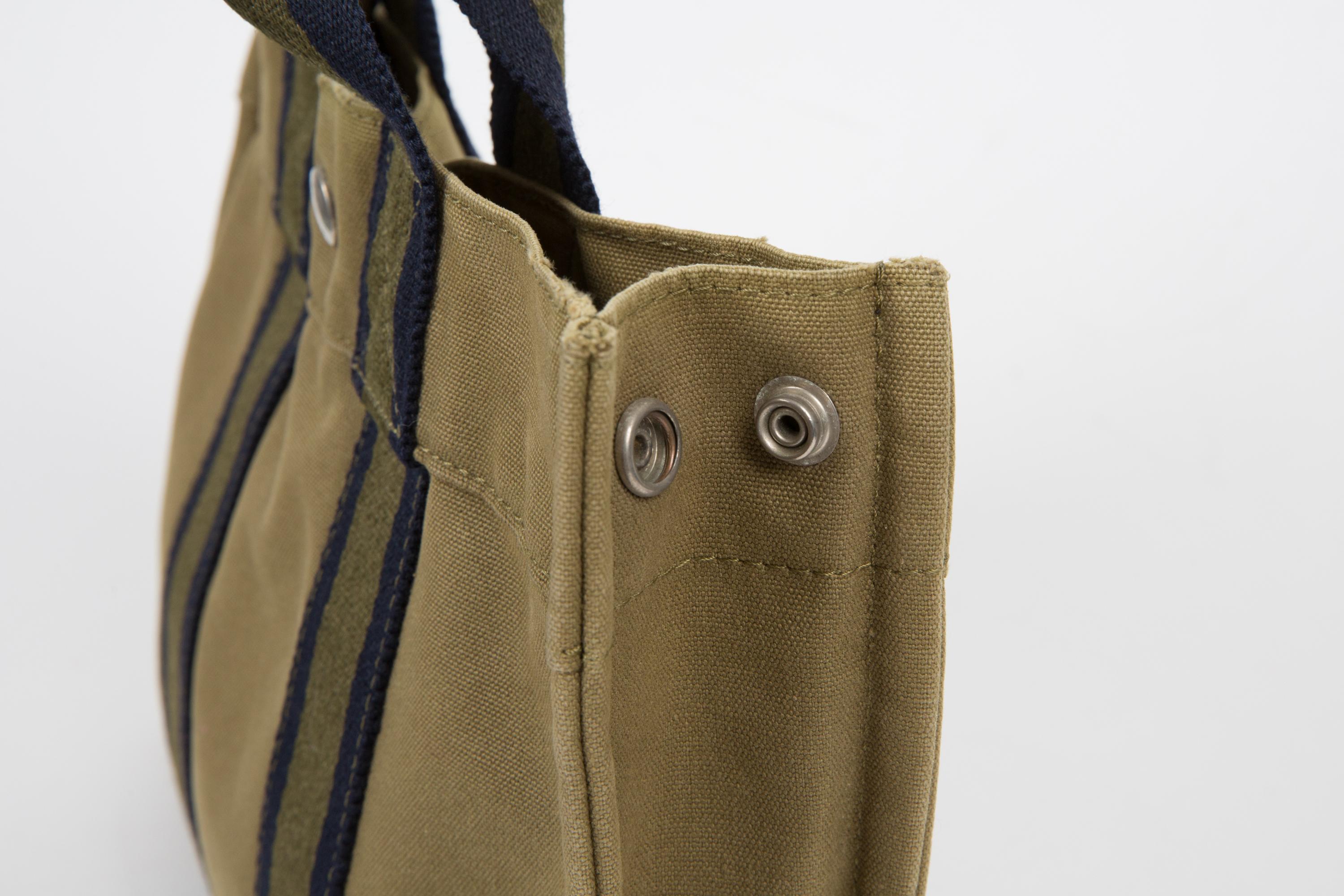 Hermes Khaki Cotton “Toto” PM Tote Bag 2