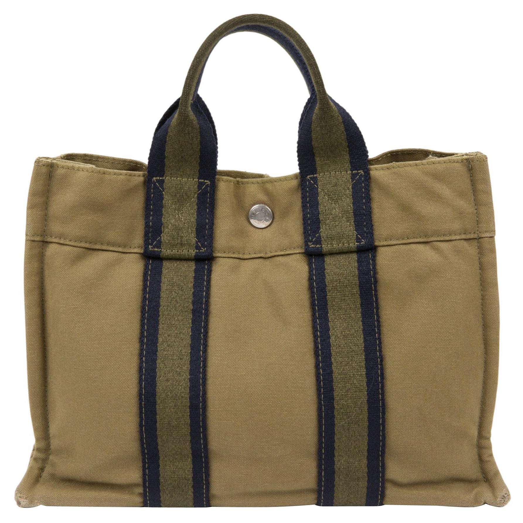 Hermes Borsa Toto PM in cotone color kaki