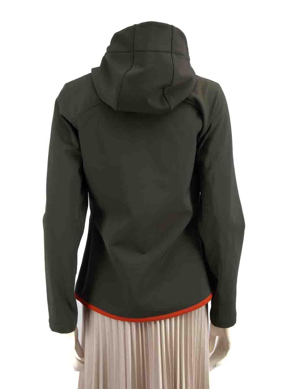 Hermès Khaki Hooded Zip-Up Windbreaker Size M In New Condition In London, GB