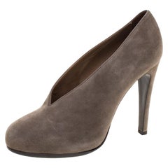 Hermes Khaki Suede Florida Pumps Size 38