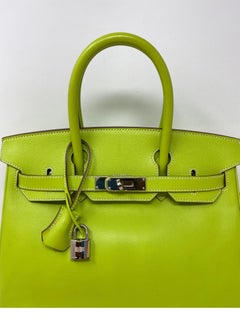 Hermes Kiwi/ Lichen Candy Birkin 30 Bag