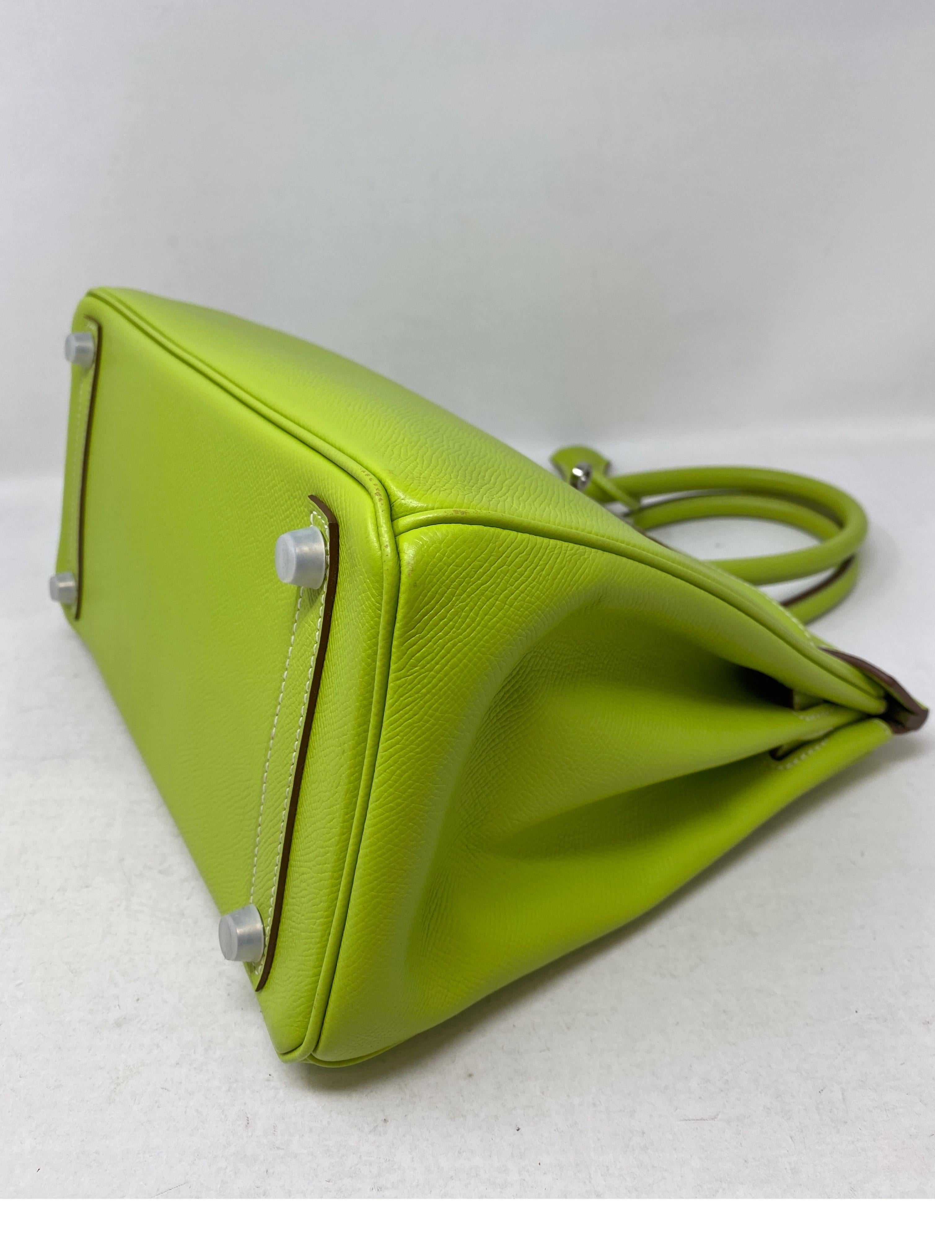 Green Hermes Kiwi/ Lichen Candy Birkin 30 Bag