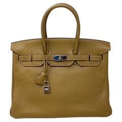 Hermes Kraft Birkin 35 Bag 