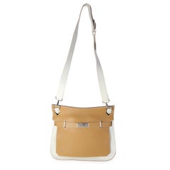 Hermès Kraft & Pearl Grey Clémence Jypsiere 34 PHW
