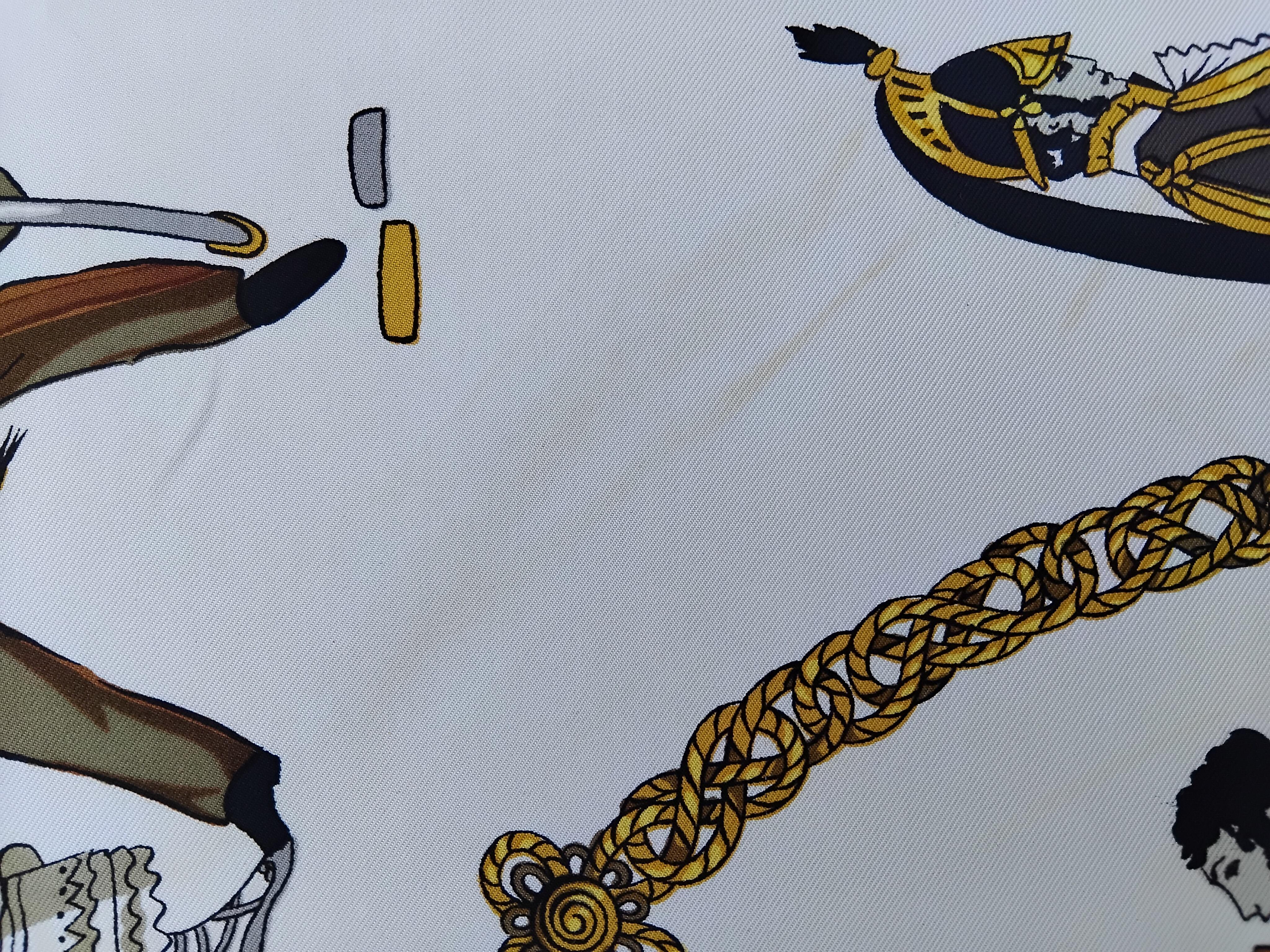 Hermès La Bonne Fortune Françoise Heron Silk Scarf 1968 35' For Sale 10