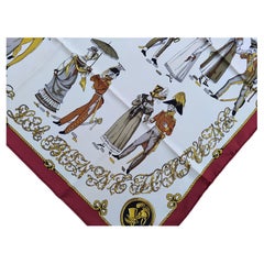 Hermès La Bonne Fortune Françoise Heron Silk Scarf 1968 35'