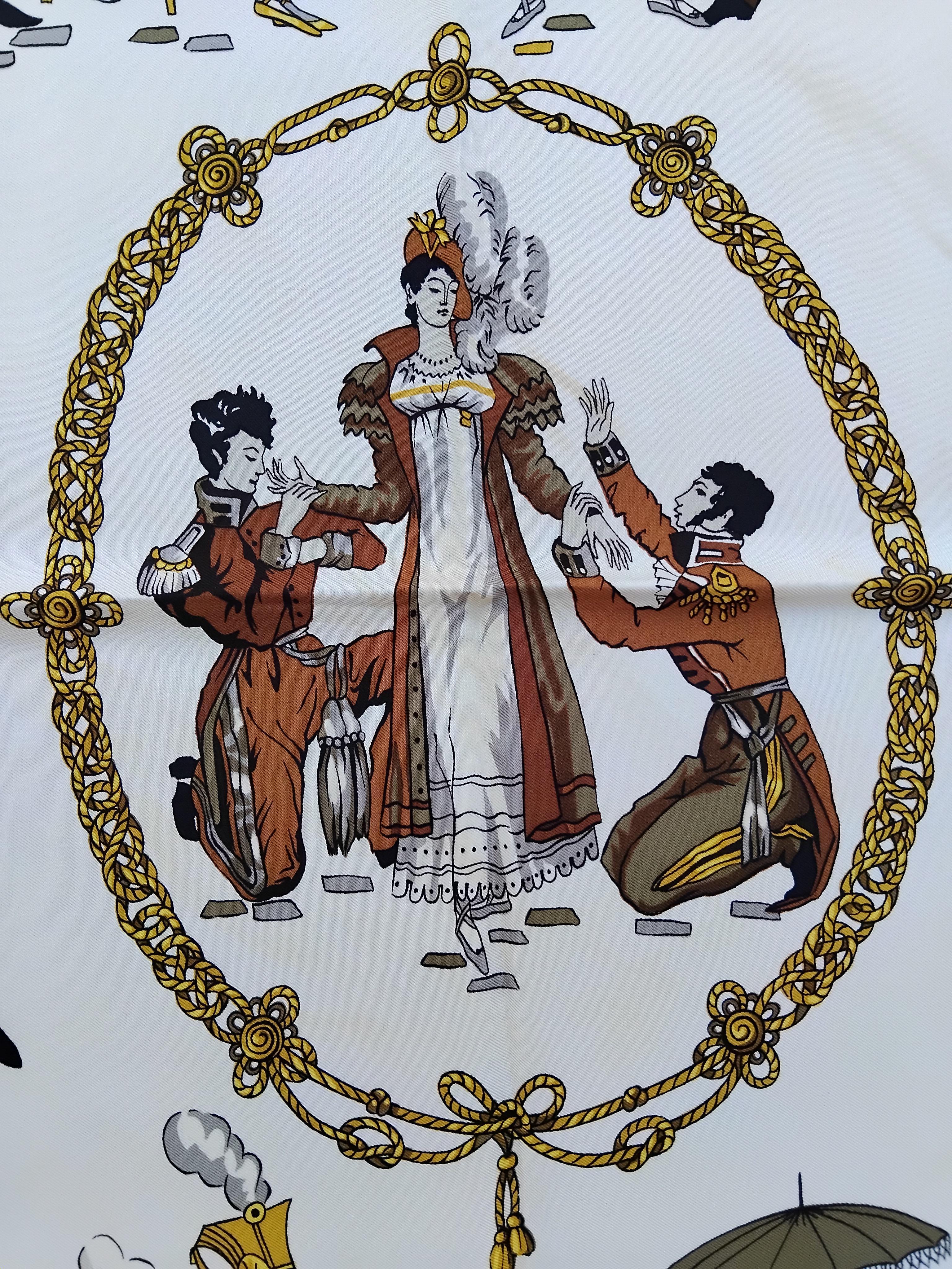 Hermès La Bonne Fortune Françoise Heron Silk Scarf 1968 35' For Sale 2