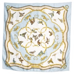 Hermes La Cle Des Champs by Françoise Faconnet Silk Scarf
