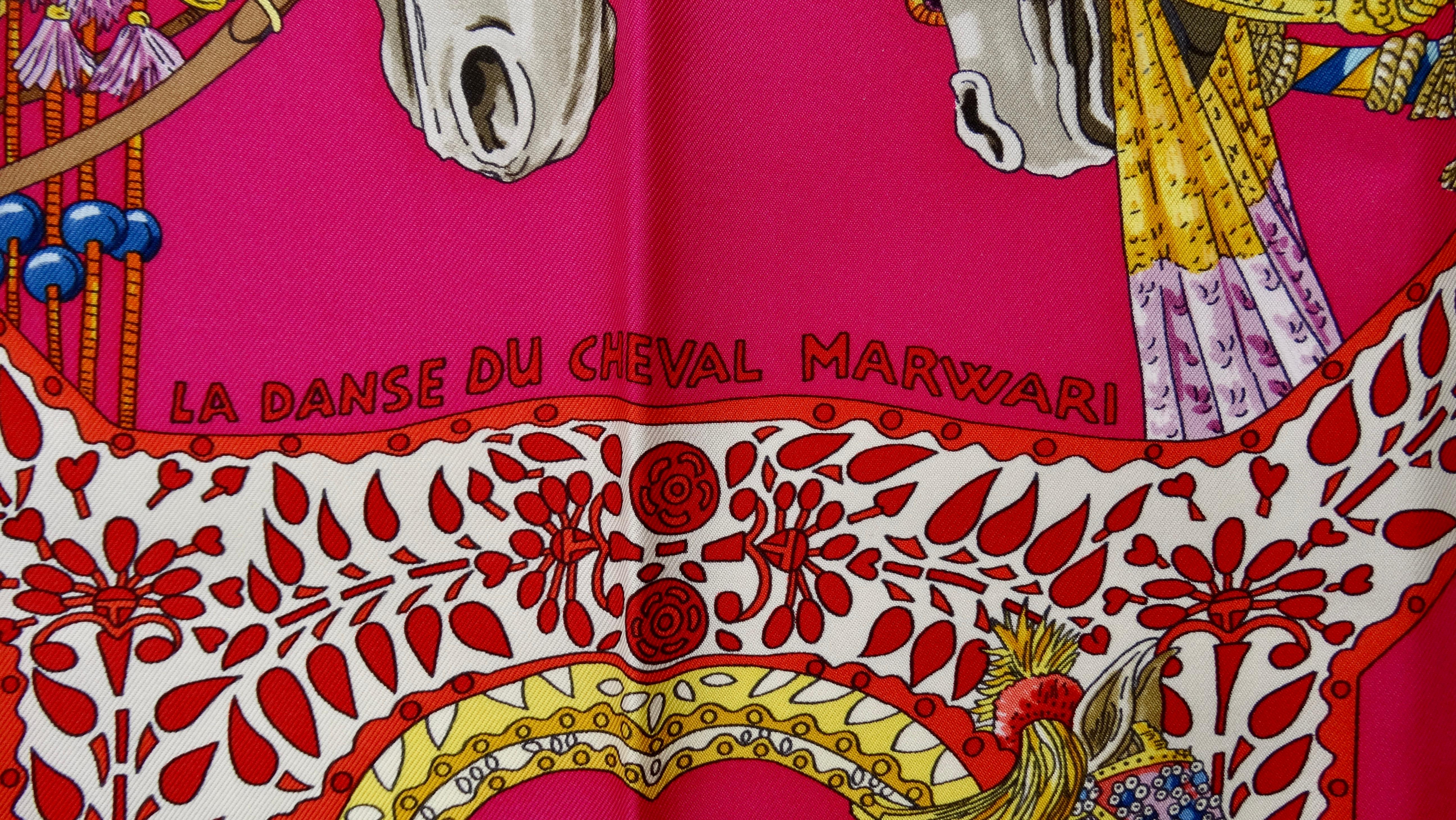 Hermès 'La Danse du Cheval Marwari' Seidenschal für Damen oder Herren