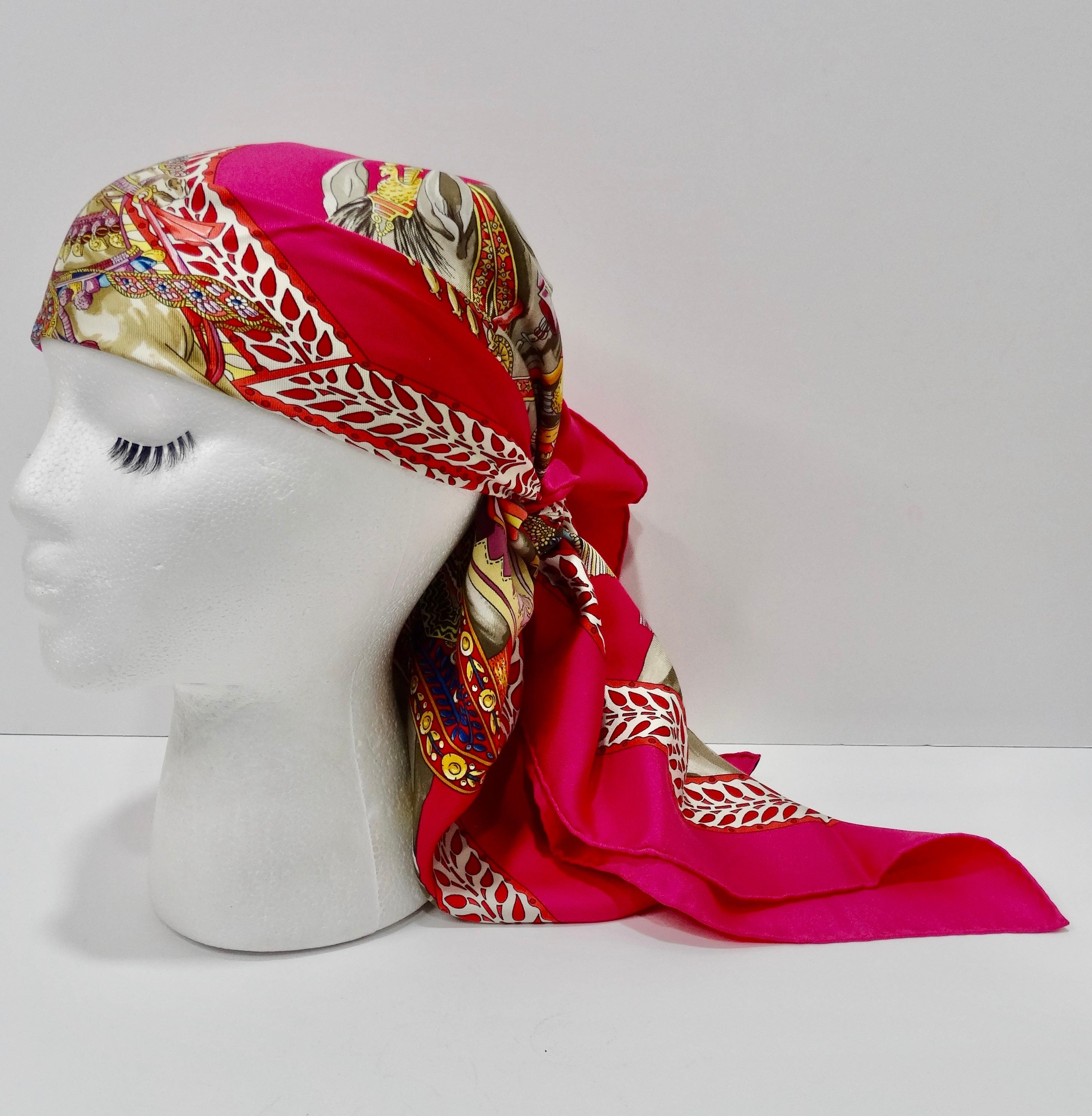 Hermès 'La Danse du Cheval Marwari' Silk Scarf 2